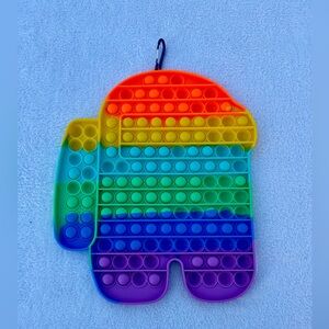 Among Us Rainbow JUMBO XL Pop it 10x12 inches Fidget Push Bubble STRESS Toy